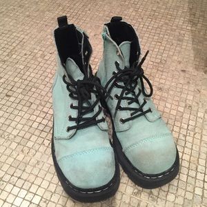 Aqua Nasty Gal Combat Boots,worn in,good condition